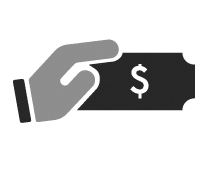 hand and money icon - health savings account